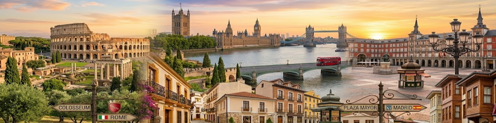 explore london, romoe and madrid with guides4me
