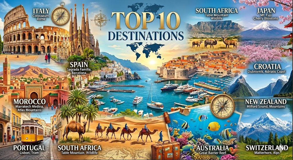 top 10 destinations