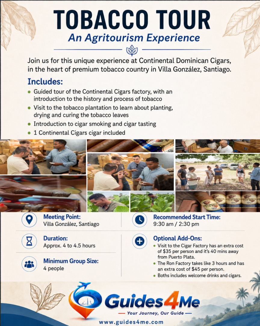 tobacco tour and rum tour dominican republic
